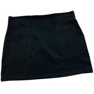 Athleta Fleece Lined Black Scuba Skirt Size Small Petite